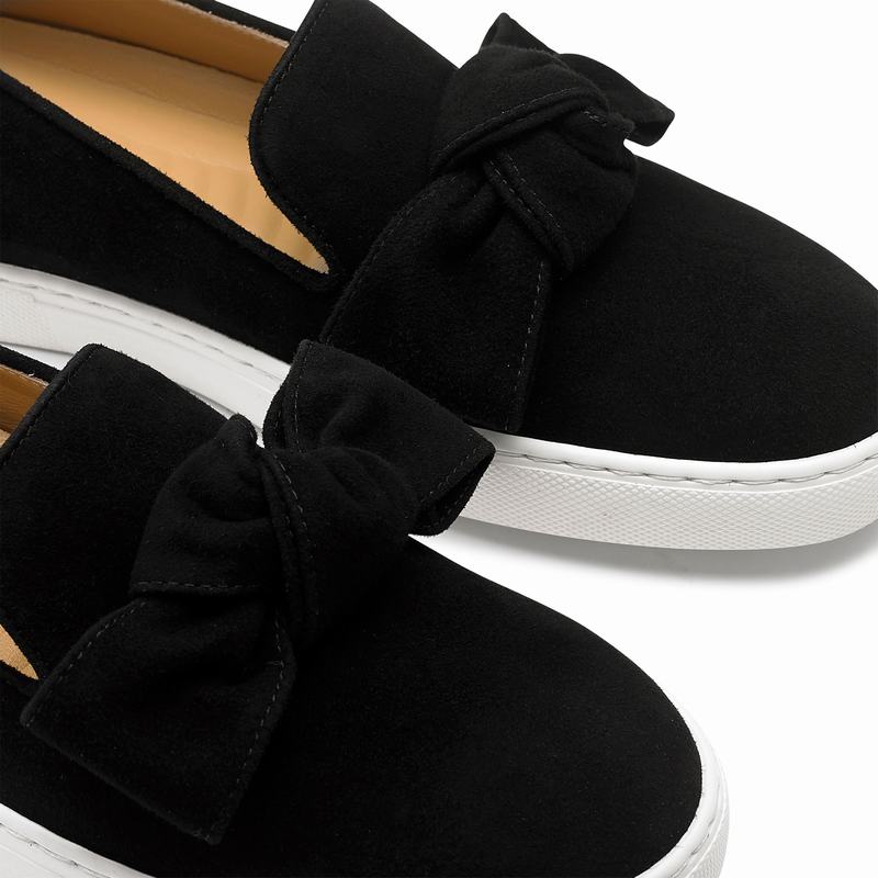 Trampki Slip On Russell And Bromley Casablanca Damskie Czarne | DXK2094RY