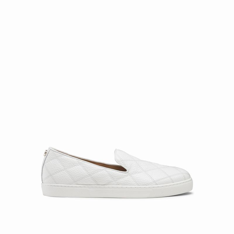 Trampki Slip On Russell And Bromley Casaquilt Damskie Białe | IAK350UA