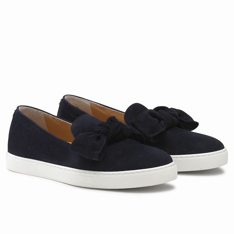 Trampki Slip On Russell And Bromley Casablanca Damskie Niebieskie | MFS6255CM