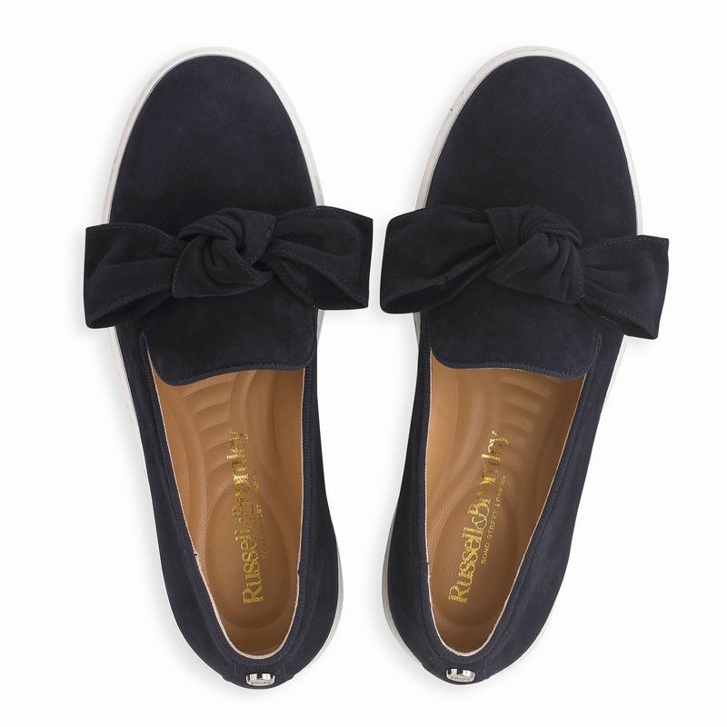 Trampki Slip On Russell And Bromley Casablanca Damskie Niebieskie | MFS6255CM