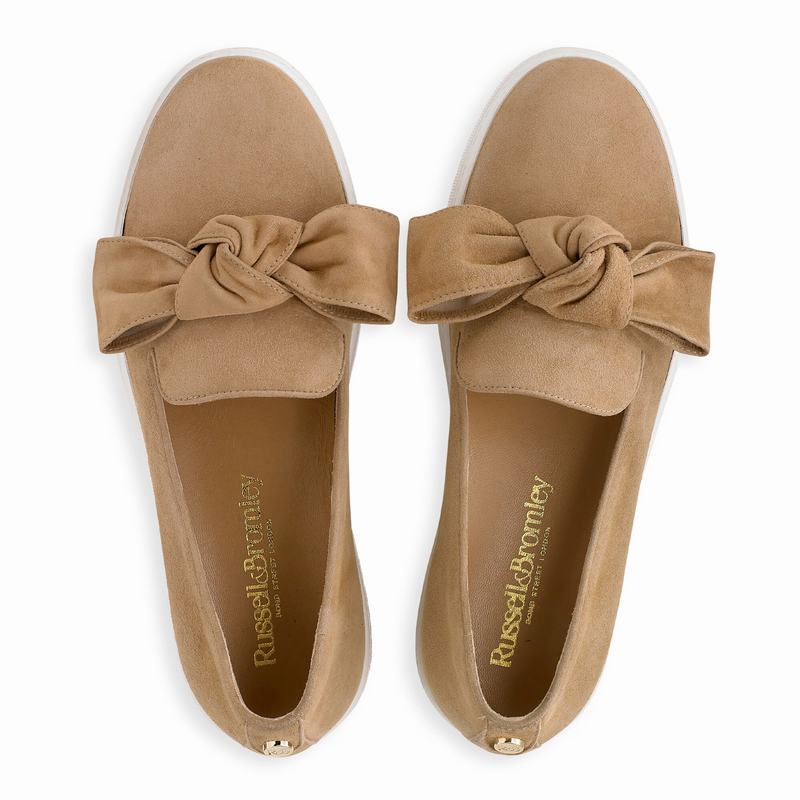 Trampki Slip On Russell And Bromley Casablanca Damskie Brązowe | WJX972AC
