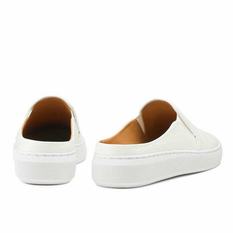 Trampki Slip On Russell And Bromley Clearcut Damskie Białe | AOU1424ZX