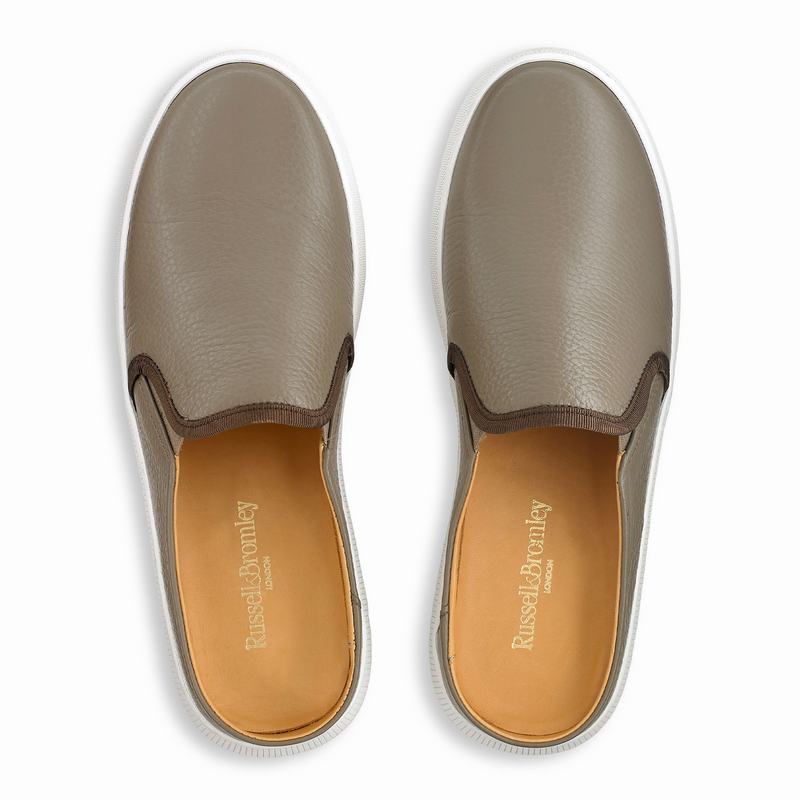 Trampki Slip On Russell And Bromley Clearcut Damskie Brązowe | HUT8127CP