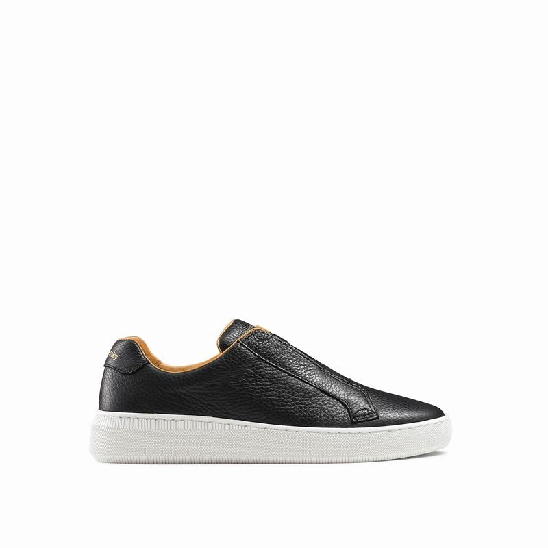 Trampki Slip On Russell And Bromley Clearway Damskie Czarne | HXF6333FQ