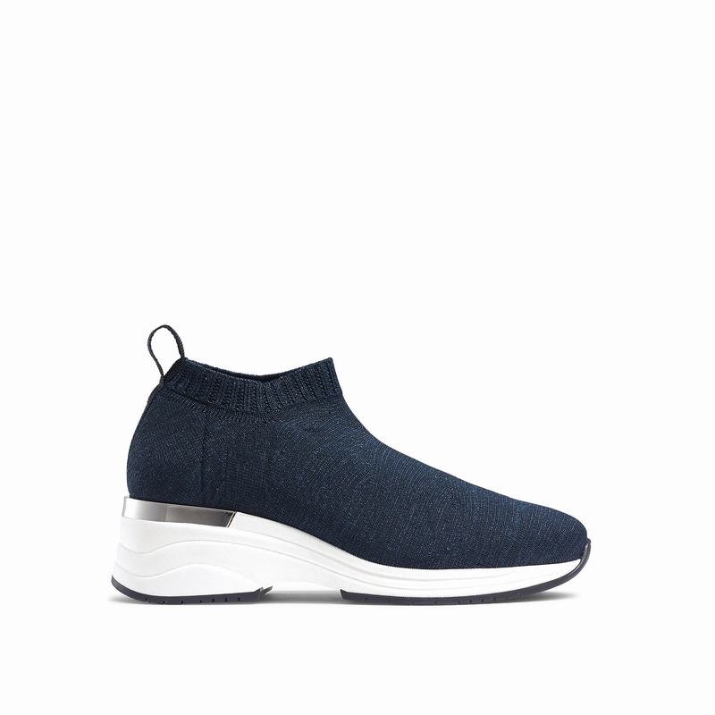 Trampki Slip On Russell And Bromley Fly By Damskie Niebieskie | JHD643SQ