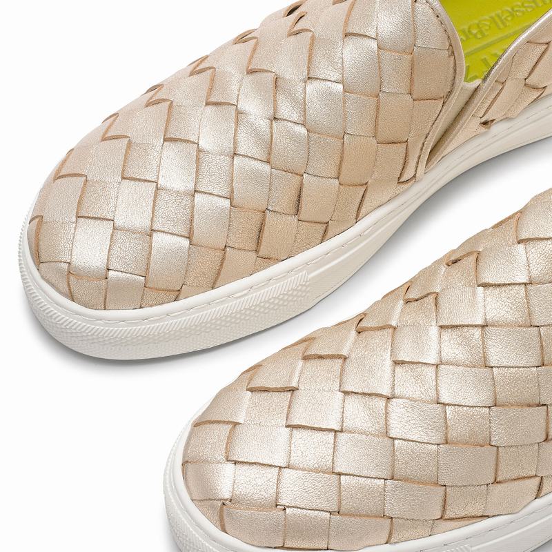 Trampki Slip On Russell And Bromley Jenna Damskie Metallic | AFA2259YT