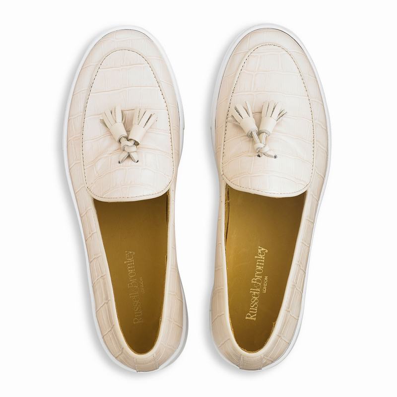 Trampki Slip On Russell And Bromley Moc Up Damskie Brązowe | WDB5521JS