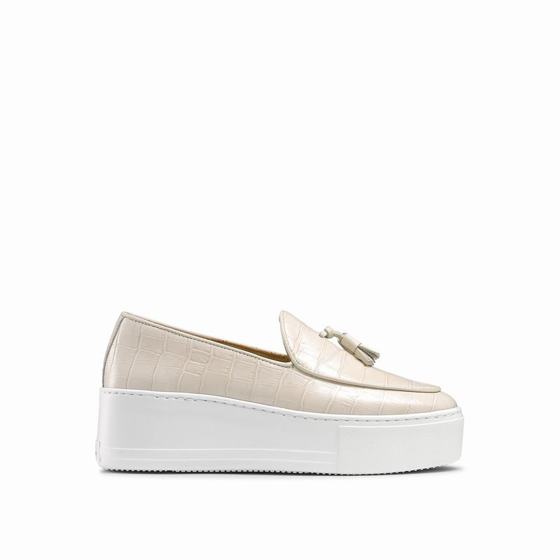 Trampki Slip On Russell And Bromley Moc Up Damskie Brązowe | WDB5521JS