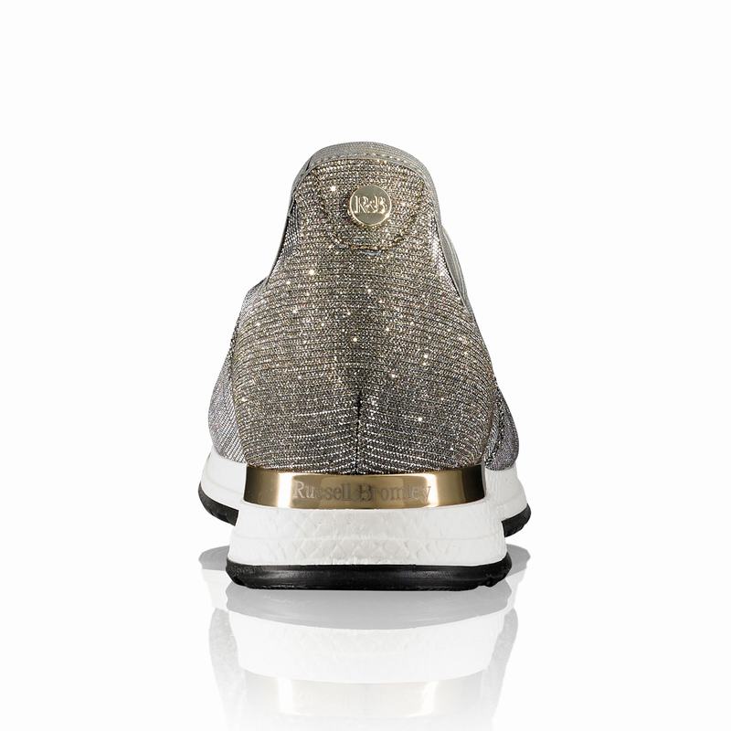 Trampki Slip On Russell And Bromley Stretchout Damskie Metallic | DXA6576VV
