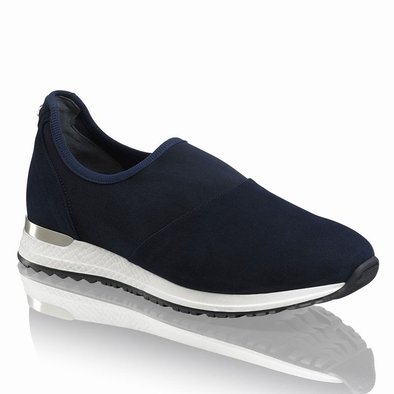 Trampki Slip On Russell And Bromley Stretchout Damskie Niebieskie | OGT6415KD