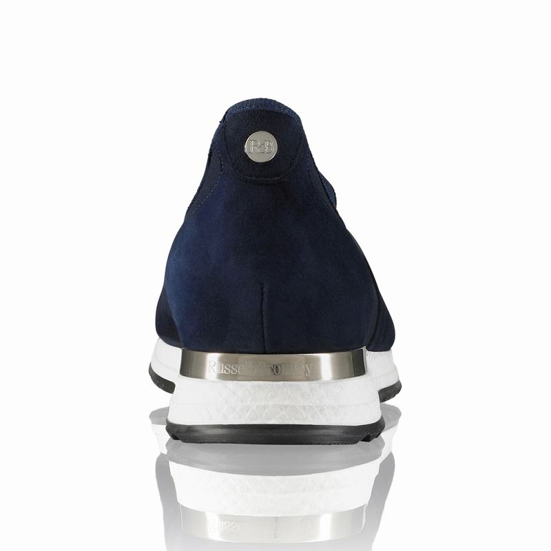 Trampki Slip On Russell And Bromley Stretchout Damskie Niebieskie | OGT6415KD