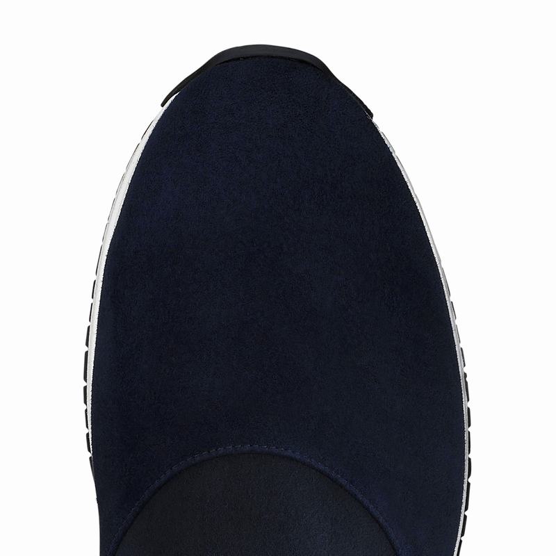 Trampki Slip On Russell And Bromley Stretchout Damskie Niebieskie | OGT6415KD