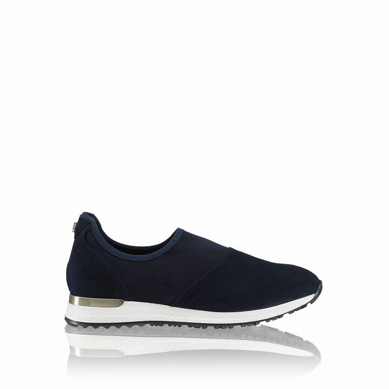 Trampki Slip On Russell And Bromley Stretchout Damskie Niebieskie | OGT6415KD