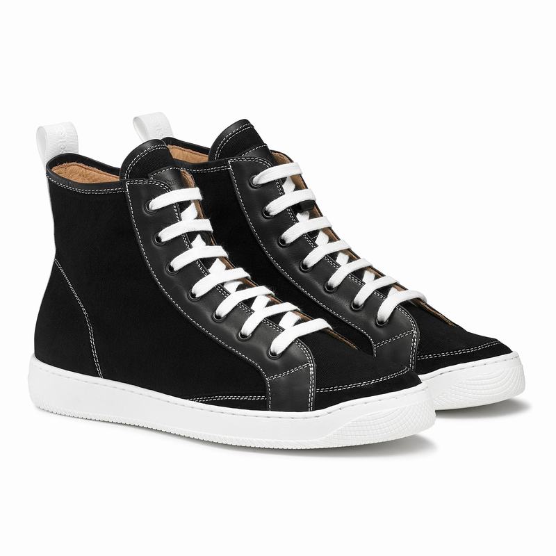 Trampki Wysokie Russell And Bromley Home Run M Męskie Czarne | IEQ5610XP