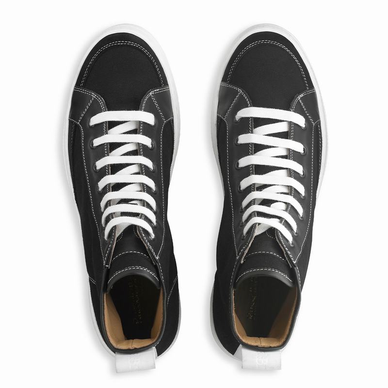 Trampki Wysokie Russell And Bromley Home Run M Męskie Czarne | IEQ5610XP