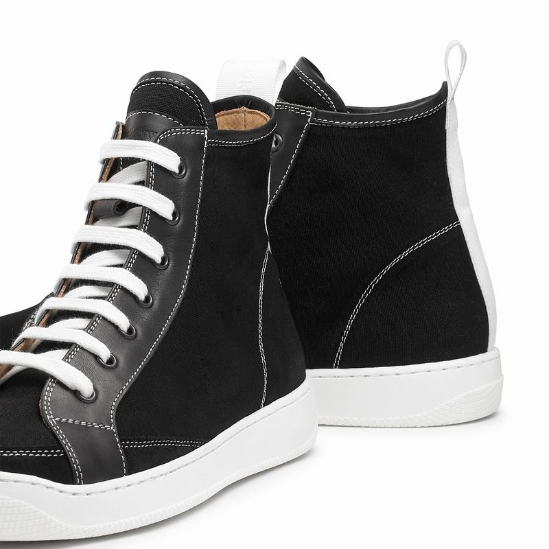 Trampki Wysokie Russell And Bromley Home Run M Męskie Czarne | IEQ5610XP