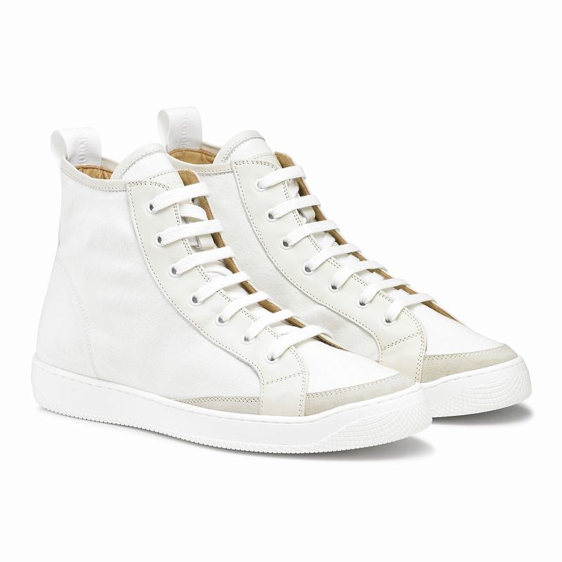 Trampki Wysokie Russell And Bromley Home Run M Męskie Białe | VJG5897VD