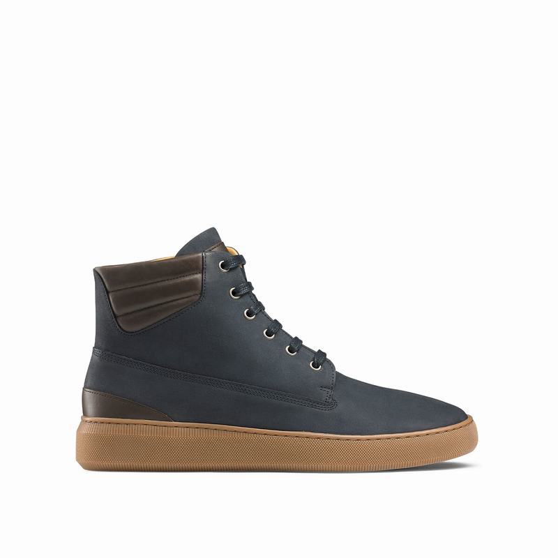 Trampki Wysokie Russell And Bromley Landmark Męskie Niebieskie | PNY6372GS