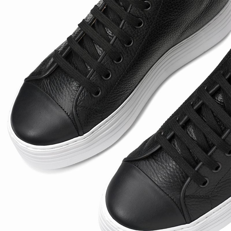 Trampki Wysokie Russell And Bromley Saturn Hi Damskie Czarne | XLP304HB