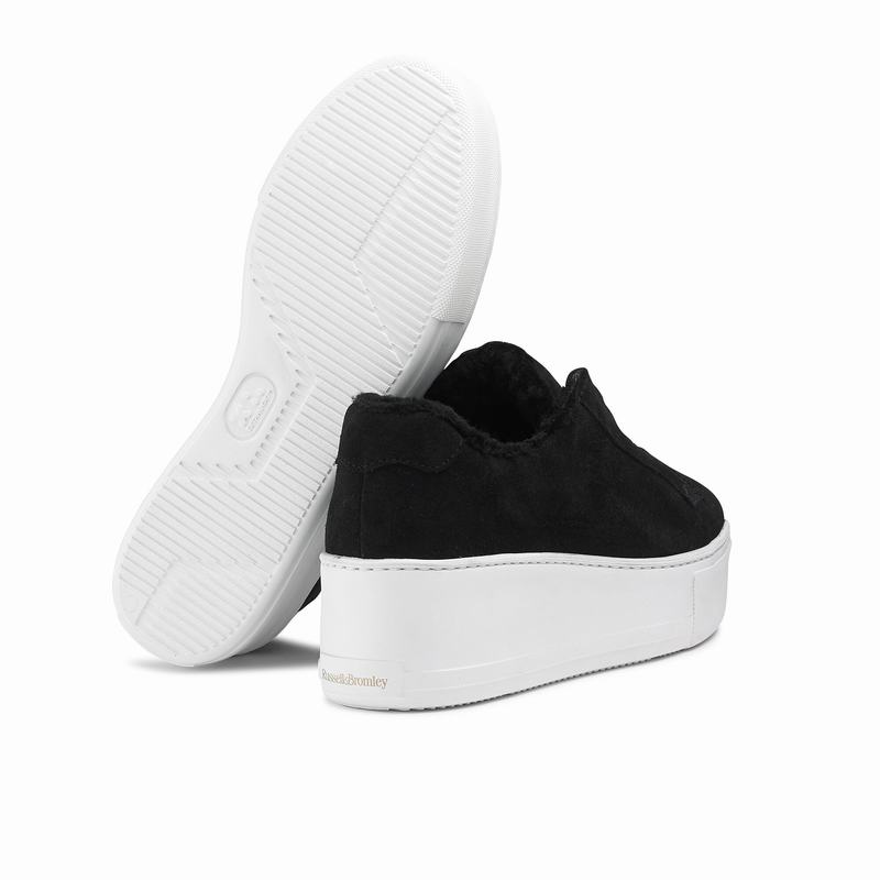 Trampki na Platformie Russell And Bromley Park City Damskie Czarne | BXN3799OV