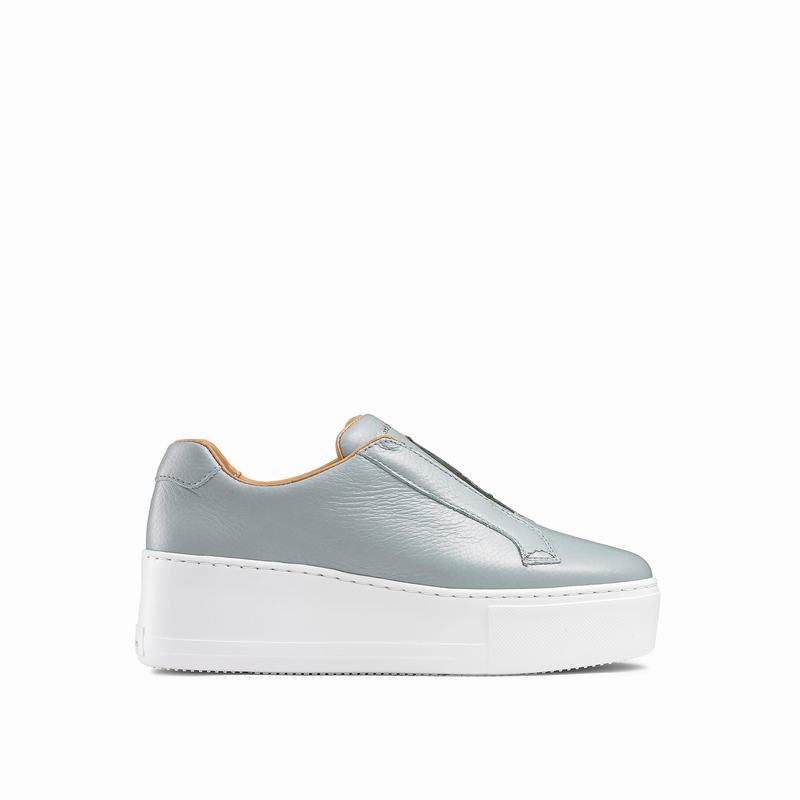 Trampki na Platformie Russell And Bromley Park Up Damskie Niebieskie | CSL2597BC