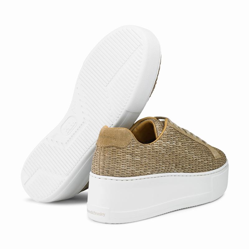 Trampki na Platformie Russell And Bromley Park Life Damskie Brązowe | FDF5647EA