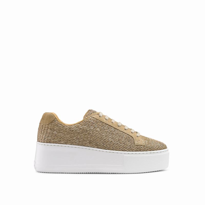 Trampki na Platformie Russell And Bromley Park Life Damskie Brązowe | FDF5647EA