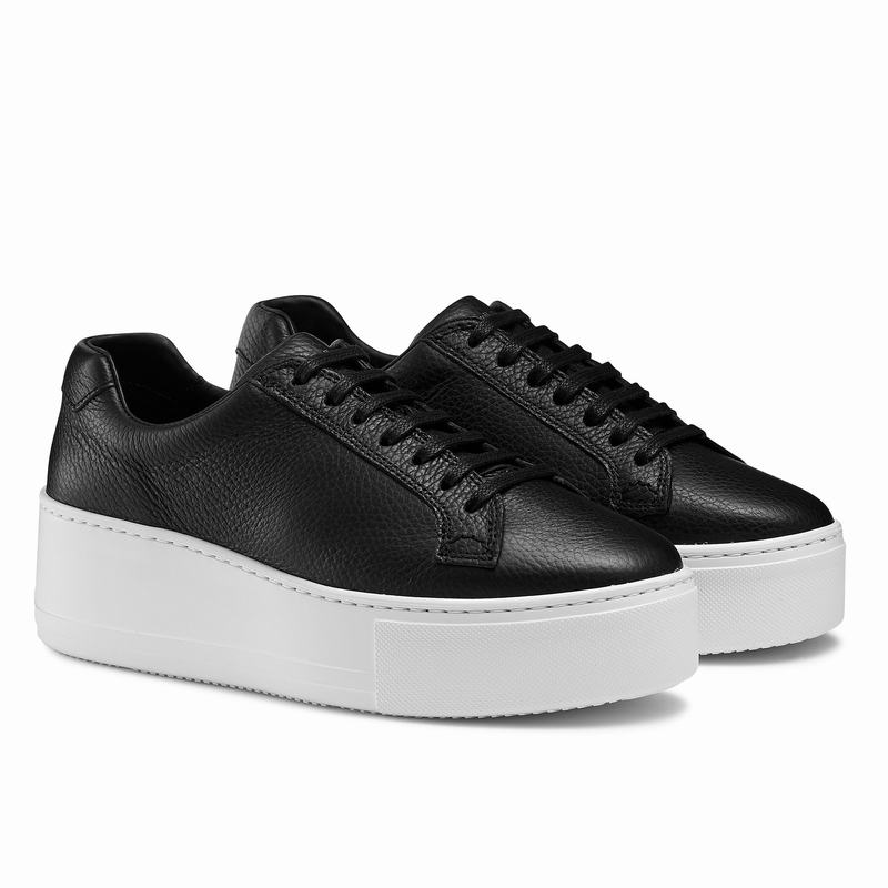 Trampki na Platformie Russell And Bromley Park Life Damskie Czarne | GDO20100HG