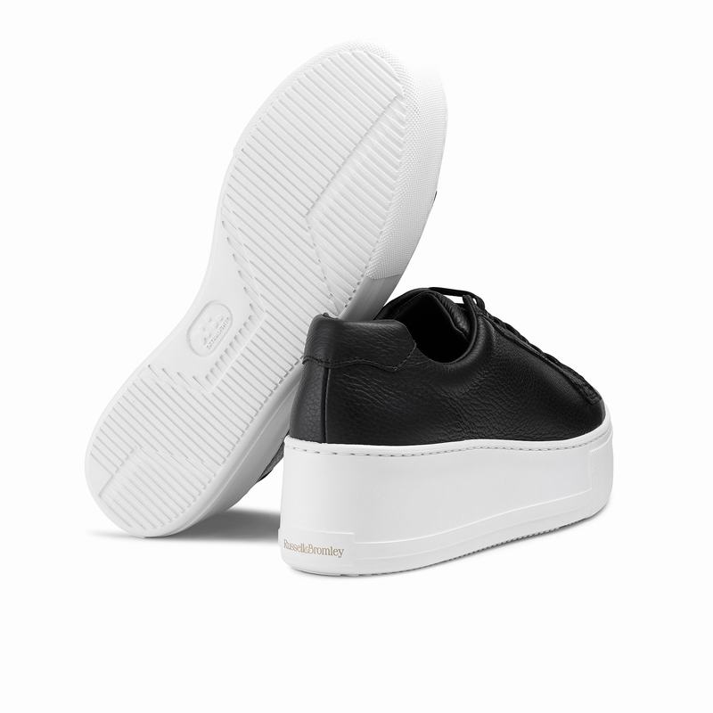 Trampki na Platformie Russell And Bromley Park Life Damskie Czarne | GDO20100HG