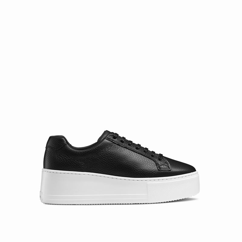 Trampki na Platformie Russell And Bromley Park Life Damskie Czarne | GDO20100HG
