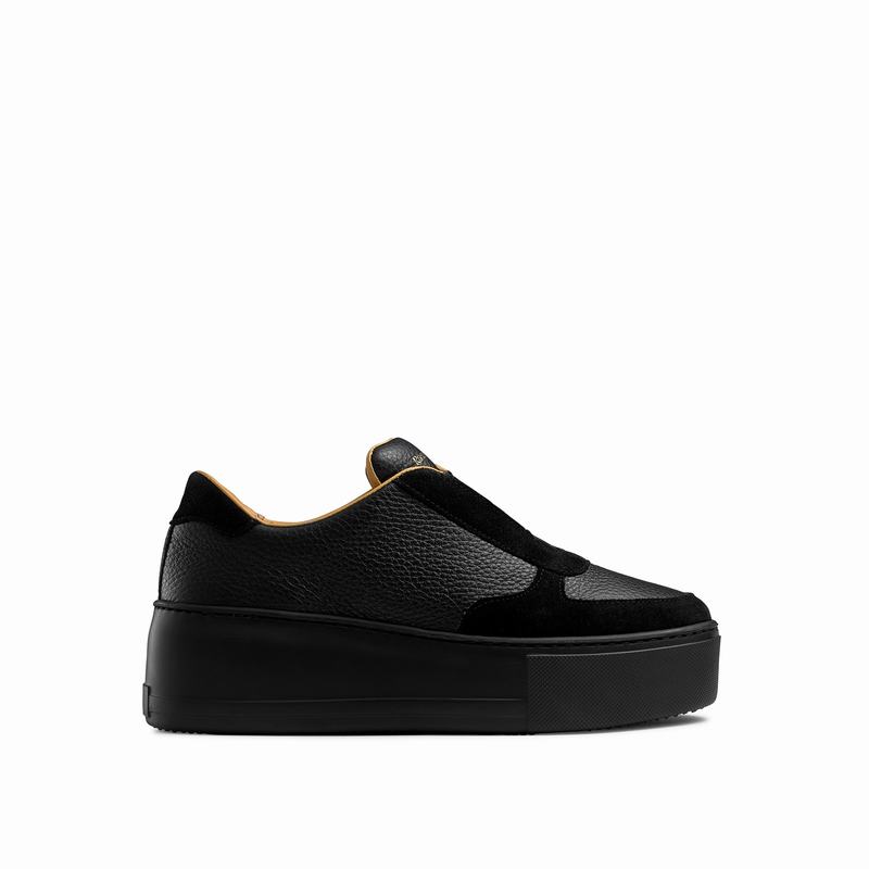 Trampki na Platformie Russell And Bromley Park Ave Damskie Czarne | ICF3984IJ