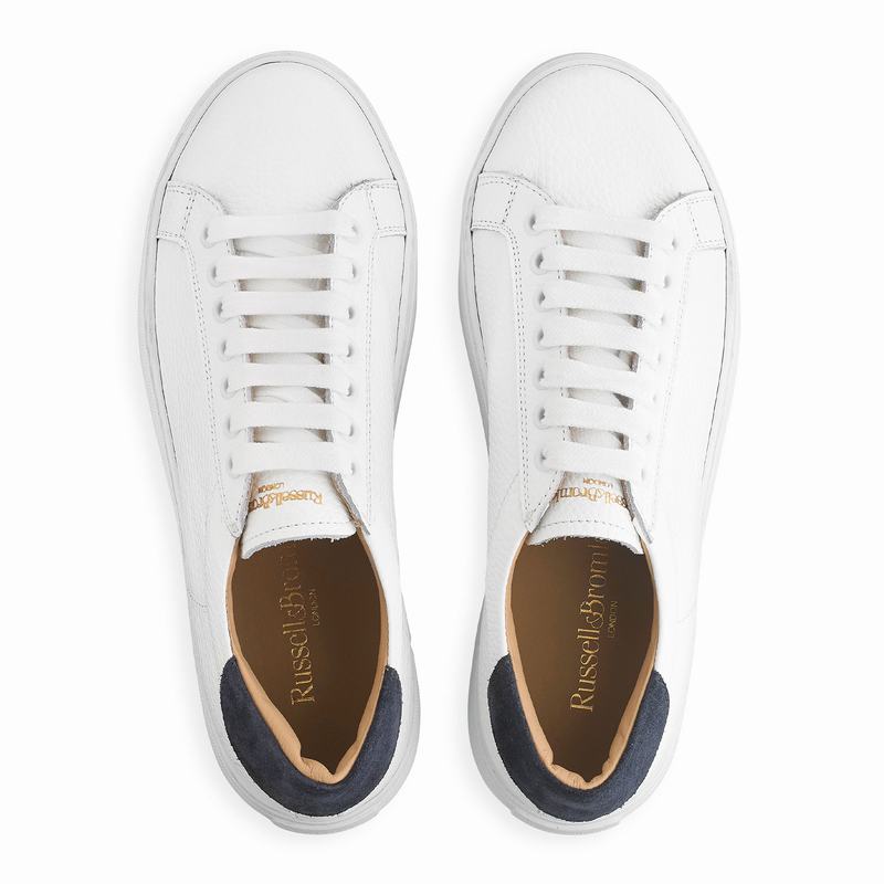 Trampki na Platformie Russell And Bromley Saturn Damskie Białe | JLF6830KF