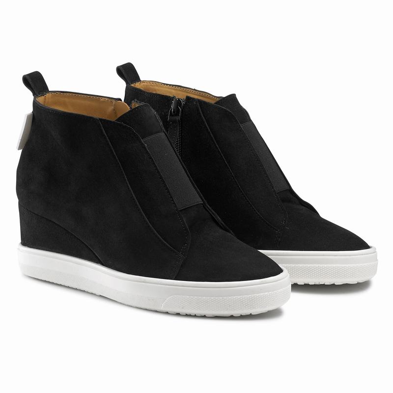 Trampki na Platformie Russell And Bromley Ready Set Damskie Czarne | NHW6516IO