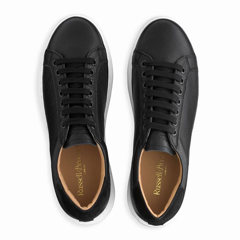 Trampki na Platformie Russell And Bromley Saturn Damskie Czarne | OOG809KU