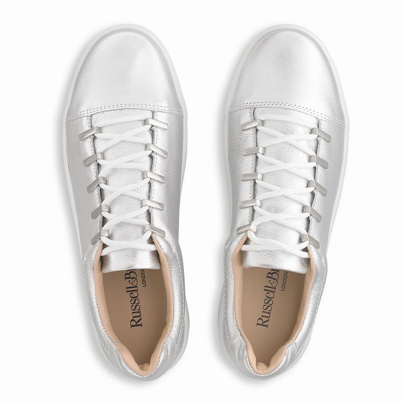 Trampki na Platformie Russell And Bromley Barfly Damskie Metallic | PVR9089OM