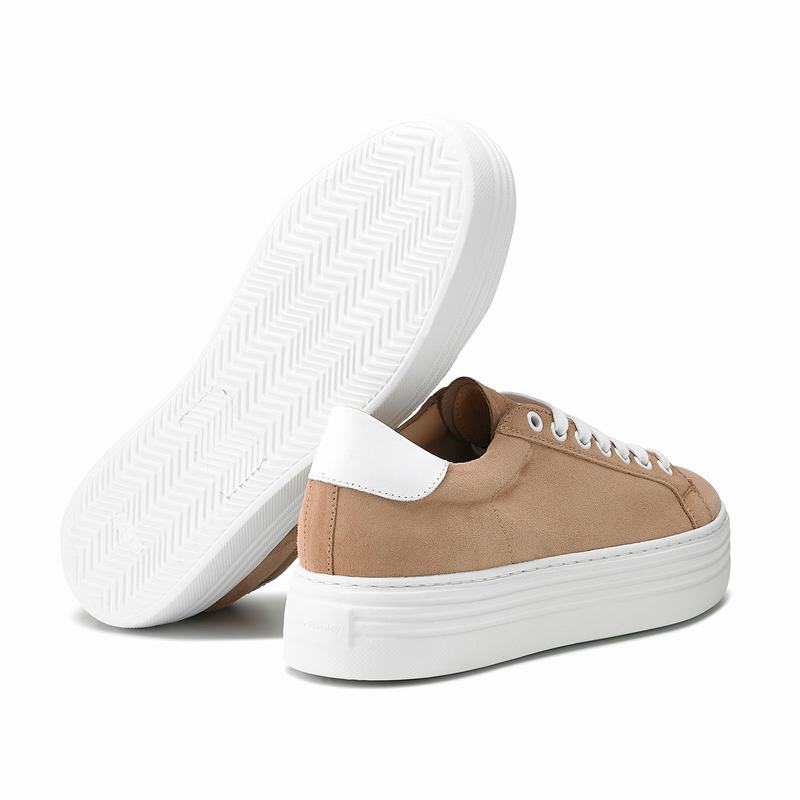 Trampki na Platformie Russell And Bromley Saturn Damskie Brązowe | SLS9844KS