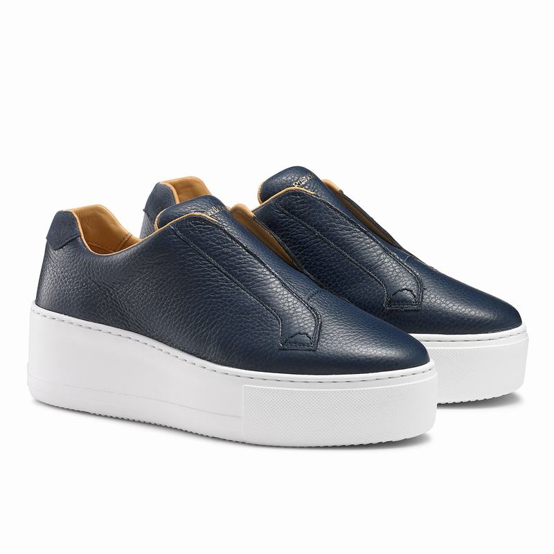 Trampki na Platformie Russell And Bromley Park Up Damskie Niebieskie | SNL1885EA