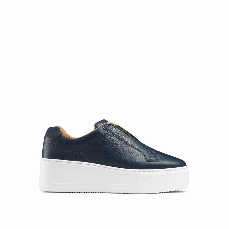 Trampki na Platformie Russell And Bromley Park Up Damskie Niebieskie | SNL1885EA