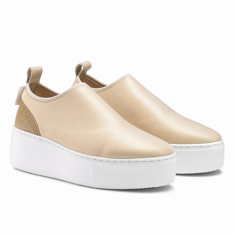 Trampki na Platformie Russell And Bromley Park Flex Damskie Metallic | VNY6866WM