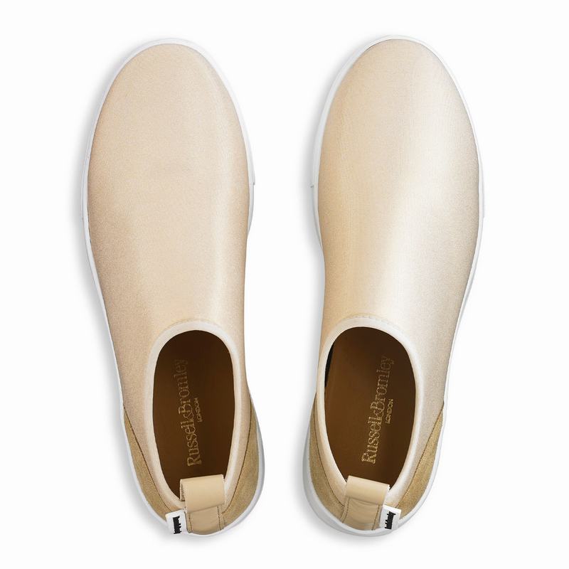 Trampki na Platformie Russell And Bromley Park Flex Damskie Metallic | VNY6866WM