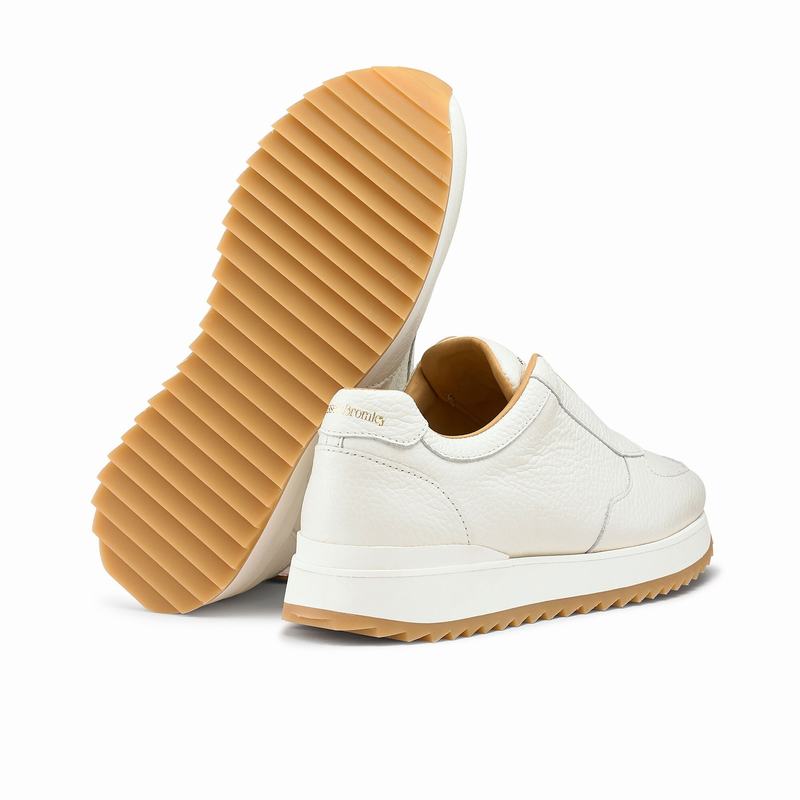 Trampki na Platformie Russell And Bromley Catch Me Damskie Białe | WHC85SY