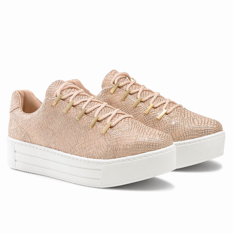 Trampki na Platformie Russell And Bromley Barfly Damskie Różowe | XMM7381XO