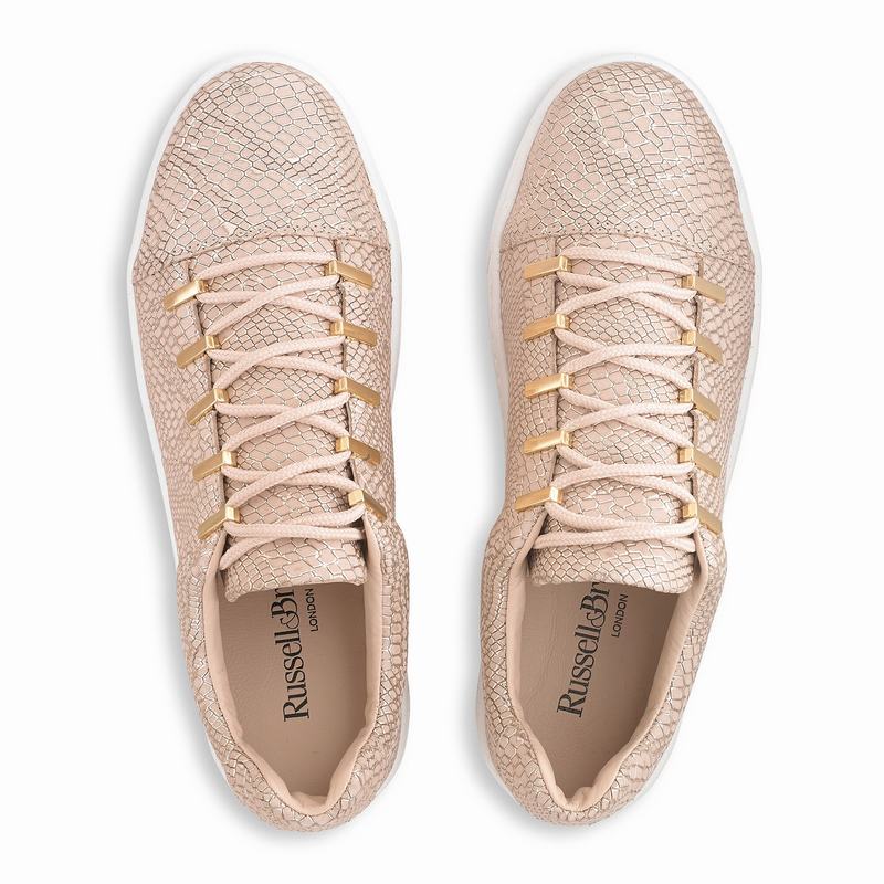 Trampki na Platformie Russell And Bromley Barfly Damskie Różowe | XMM7381XO