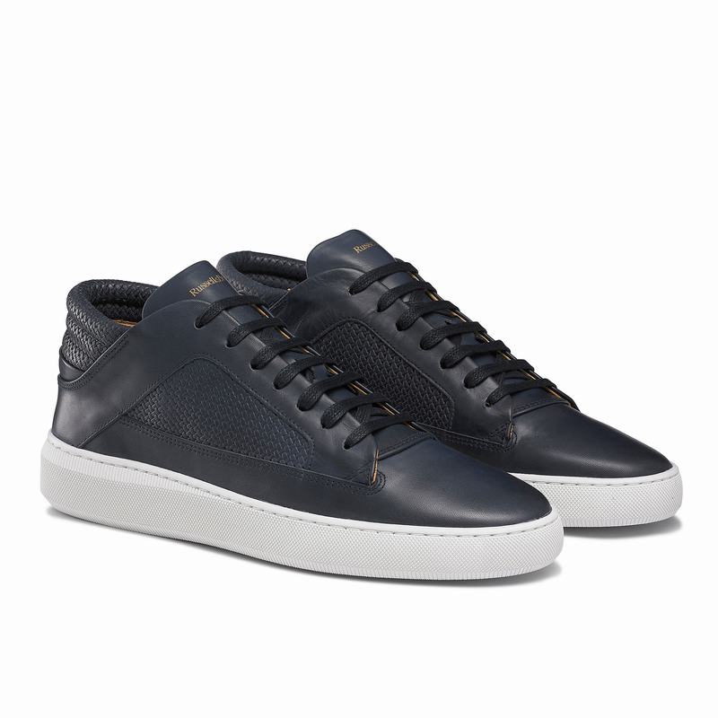 Trampki Środek Russell And Bromley Milestone Męskie Niebieskie | ESR4743ZI