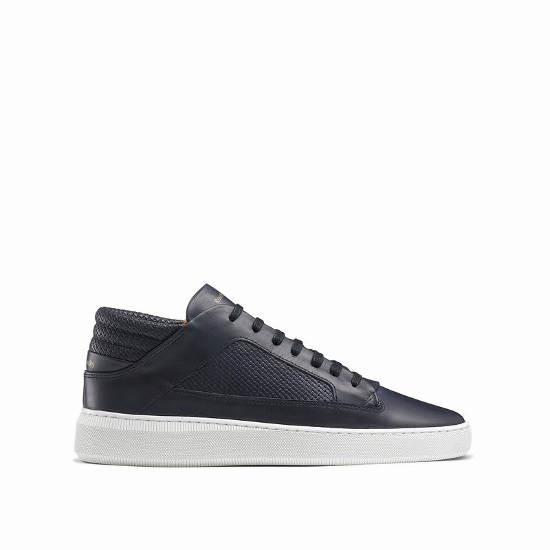 Trampki Środek Russell And Bromley Milestone Męskie Niebieskie | ESR4743ZI