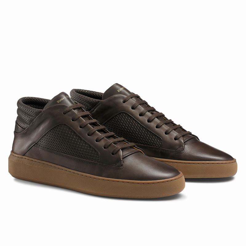 Trampki Środek Russell And Bromley Milestone Męskie Brązowe | VOS951NA