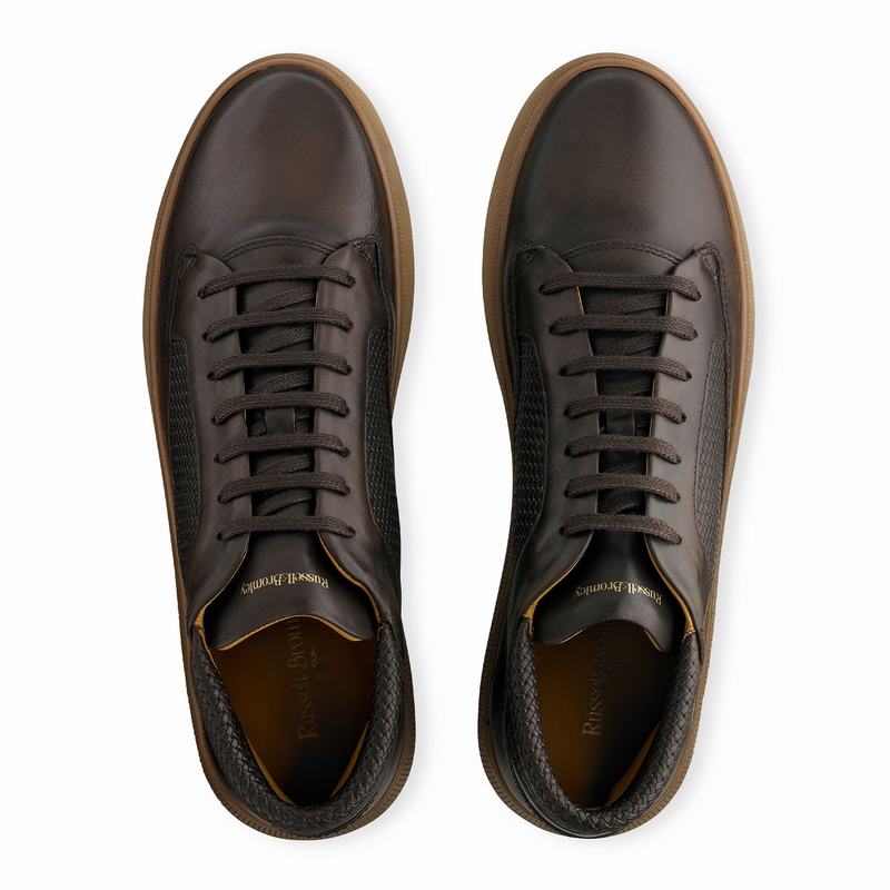 Trampki Środek Russell And Bromley Milestone Męskie Brązowe | VOS951NA