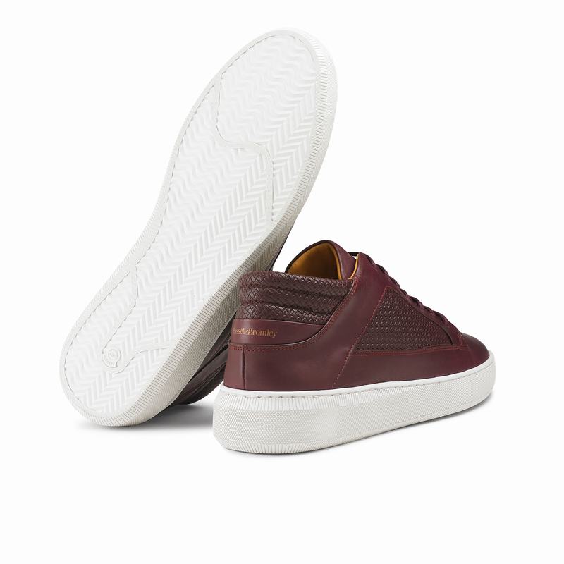 Trampki Środek Russell And Bromley Milestone Męskie Czerwone | YEI9023RX