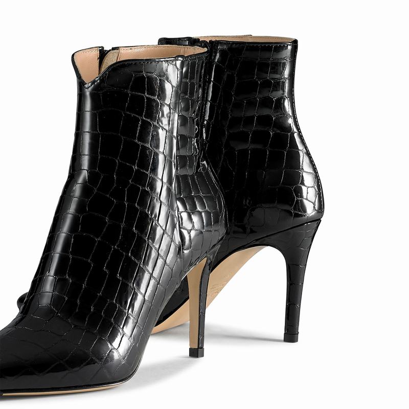 Trzewiki Russell And Bromley 85bootie Damskie Czarne | IBW446YF