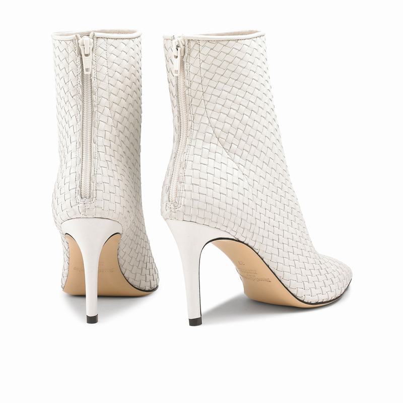 Trzewiki Russell And Bromley 85bootiehi Damskie Kremowe Białe | GMA4741CF